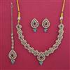Antique Pearl Necklace with Mehndi Plating
