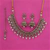 Antique Pearl Necklace with Mehndi Plating