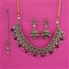 Antique Pearl Necklace with Mehndi Plating