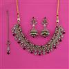 Antique Pearl Necklace with Mehndi Plating