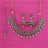 Antique Pearl Necklace with Mehndi Plating