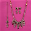 Antique Pearl Necklace with Mehndi Plating