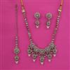 Antique Pearl Necklace with Mehndi Plating