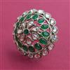 Antique Adjustable Ring with Mehndi Plating