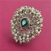 Antique Adjustable Ring with Mehndi Plating