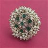 Antique Pearl Ring with Mehndi Plating