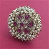 Antique Pearl Ring with Mehndi Plating