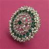 Antique Pearl Ring with Mehndi Plating