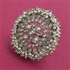 Antique Pearl Ring with Mehndi Plating