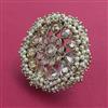 Antique Pearl Ring with Mehndi Plating