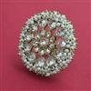 Antique Pearl Ring with Mehndi Plating
