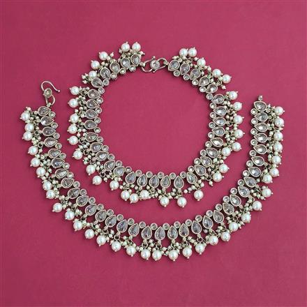 Antique Classic Payal with Mehndi Plating