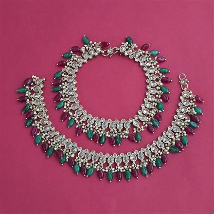 Antique Classic Payal with Mehndi Plating