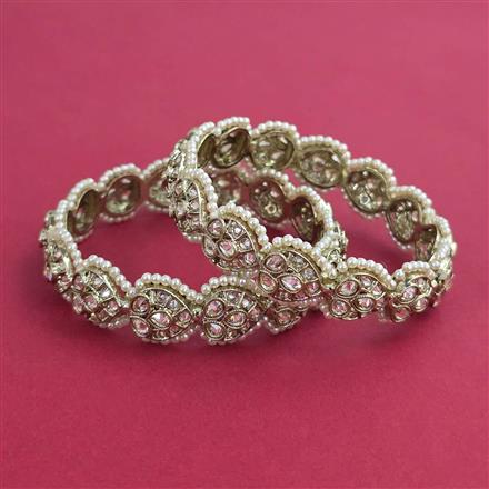 Antique 2 Pc Pearl Bangles with Mehndi Plating