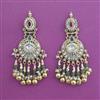 Antique Pearl Earring with Matte Gold Plating