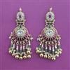 Antique Pearl Earring with Matte Gold Plating