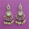 Antique Pearl Earring with Matte Gold Plating