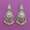 Antique Pearl Earring with Matte Gold Plating