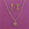 Antique Delicate Pendant Set with Gold Plating