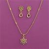 Antique Delicate Pendant Set with Gold Plating