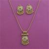 Antique Pearl Pendant Set with Gold Plating