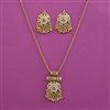 Antique Pearl Pendant Set with Gold Plating