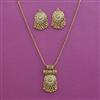 Antique Pearl Pendant Set with Gold Plating