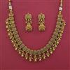 Antique Plain Gold Necklace with Gold Plating