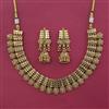 Antique Plain Gold Necklace with Gold Plating