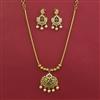 Antique Pearl Pendant Set with Gold Plating