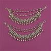 Antique Temple Ear Chain with Matte Gold Plating