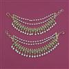 Antique Temple Ear Chain with Matte Gold Plating