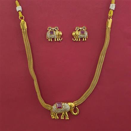 Antique Birds Pendant Set with Gold Plating