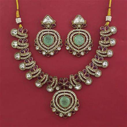 Antique Classic Necklace with Mehndi Plating