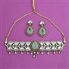 Antique Choker Necklace with Mehndi Plating