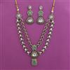 Antique Layered Necklace with Mehndi Plating