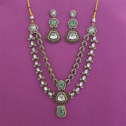 Antique Layered Necklace with Mehndi Plating