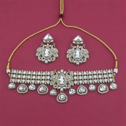 Antique Classic Necklace with Mehndi Plating