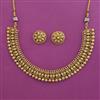 Antique Plain Gold Necklace with Gold Plating