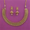 Antique Plain Gold Necklace with Gold Plating