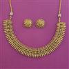 Antique Plain Gold Necklace with Gold Plating