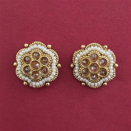 Antique Pearl Earring with Gold Plating