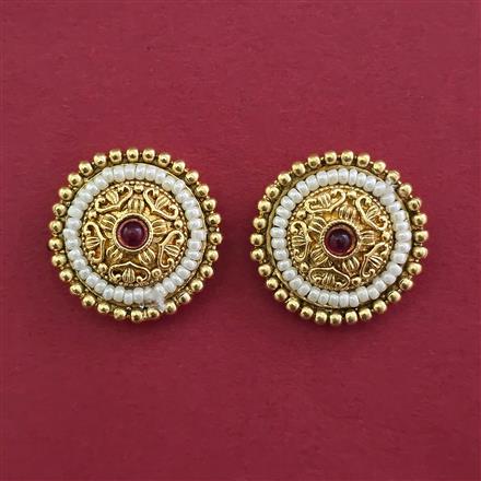 Antique Pearl Earring with Gold Plating