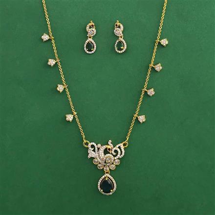 Antique Birds Pendant Set with Gold Plating