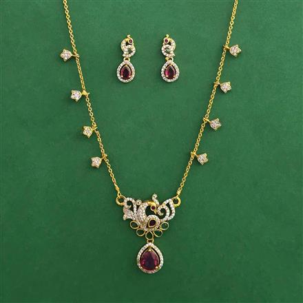 Antique Birds Pendant Set with Gold Plating