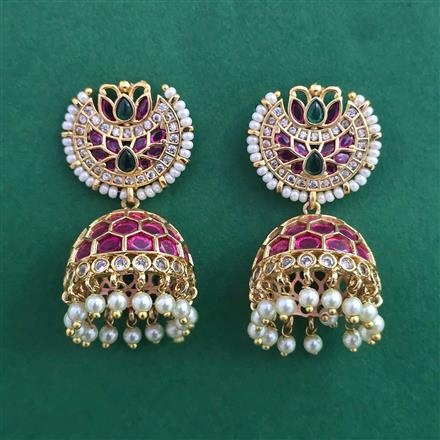 Antique Jhumki with Gold Plating