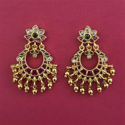 Antique Chand Earring with Gold Plating