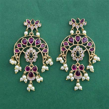 Antique Chand Earring with Gold Plating