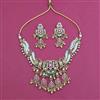 Antique Birds Necklace with Matte Gold Plating