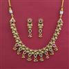 Antique Classic Necklace with Matte Gold Plating